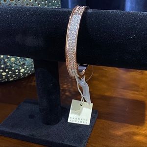 🎉HP!🎉NWT Chamak Tri-Stone Rose Gold Bangle